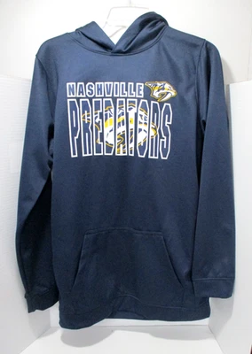 NHL Nashville Predators Hooded Sweatshirt Youth Boys XXL 18 Navy Blue - Image 1 of 4