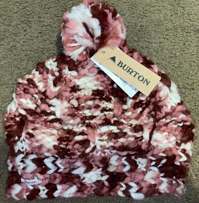 Nuevo con etiquetas Gorro Burton Nana para mujer talla única multicolor - rosa, blanco, borgoña Foto 1 de 4
