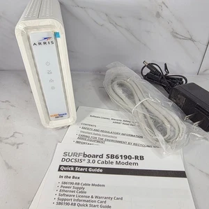 Arris SURFboard SB6190 DOCSIS 3.0 Cable Modem Refurbished - Picture 1 of 6