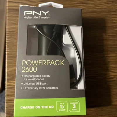 Batería recargable PNY Power Pack 2600 para smartphones caja abierta Foto 1 de 4