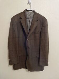 ORVIS Sport Coat 3/2 Roll Jacket Tweed Check Blazer 48