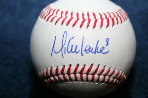 MIKE LEAKE AUTOGRAPHED SIGNED BASEBALL ST. LOUIS CARDINALS CINCINNATI REDS - Picture 1 of 2