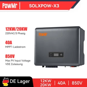 PowMr 12KW 20KW Hybrid Wechselrichter 1 u 3-P VDE Zulassung 2 MPPT WIFI-Modul - Bild 1 von 20