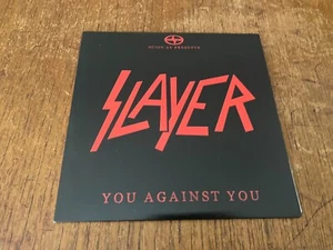 SLAYER You Against You 7" RED MARBLED PROMO Vinyl Single 2016 RARE Etched - Picture 1 of 4