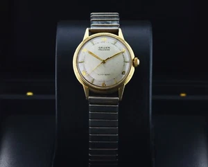 Gruen Precision Auto-Wind 33mm Vintage, Silver Dial -Gold Tone on Steel Bracelet - Picture 1 of 10