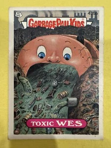 1987 Topps Garbage Pail Kids Series 11 #435b Toxic Wes - Picture 1 of 2