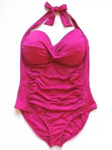 Liz Claiborne One Piece Badeanzug - Cranberry - 22W - Bild 1 von 2