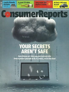 CONSUMER REPORTS - JULY 2014 - YOUR SECRETS AREN'T SAFE ONLINE - ROAD EMERGENCY - Picture 1 of 1
