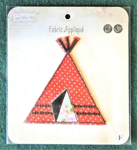 Sew Little Time Teepee Sew-On Fabric Editions Patch Applique Craft Embellishment - Picture 1 of 1