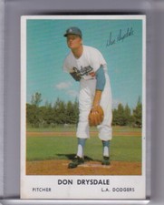 1962 BELL BRAND #53 DON DRYSDALE LOS ANGELES DODGERS HOF B163