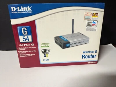D-Link DI-524 AirPlus G 802.11g/2.4GHz Wireless Router Ethernet Router - Image 1 of 2