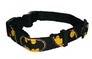 BATMAN L COLLAR Large Dog Big Pet Cute Puppy Mini Super Hero Logo Comic Book - Picture 1 of 3