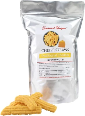 GOURMETS UNIQUE Southern Gourmet Cheese Straws, Traditional Cheddar, 2 Pounds