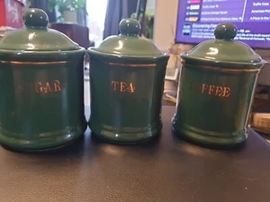 tea caddy set ceramic - Picture 1 of 5