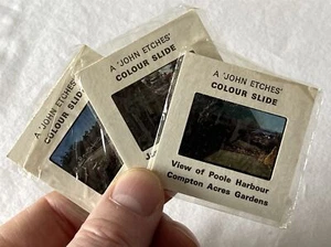 Vintage Set 3 Commercially Made JOHN ETCHES 35mm Souvenir Slides Landscapes - Imagen 1 de 7