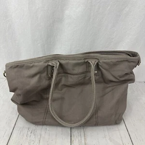 Pottery Barn Baby Noe Diaper Tote Bag Taupe w/ Removable Strap & Pad 14" - Picture 1 of 11
