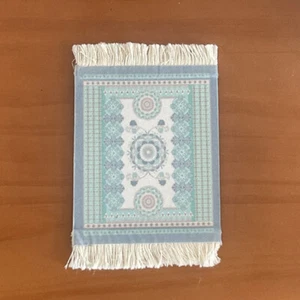 Woven Cup Pad Persian Pattern Rug Mat Mini Office Table Decor Home Craft Retro - Picture 1 of 16
