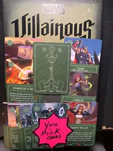 MARVEL VILLAINOUS LOKI Villain Karten Mischief & Malice SIE WÄHLEN 2021 - Bild 1 von 18