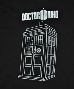 t-shirt medium doctor who phone booth television british uk 19 inches pit2pit - Picture 1 of 3