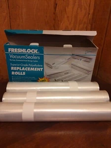 (3) Deni Freshlock TurboSeal Vacuum Sealer Replacement Rolls - Picture 1 of 1