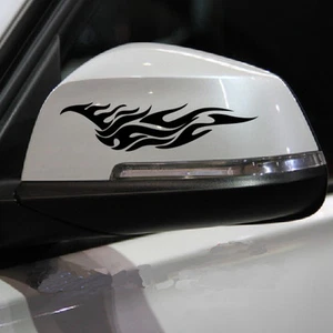 Calcomanía de coche Racing Flame 7"" vinilo espejo retrovisor pegatina ZC366 2 un. - Imagen 1 de 3
