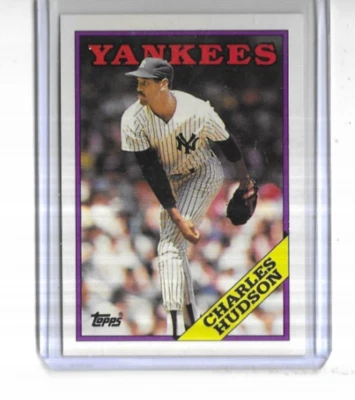 1988 Topps #636 Charles Hudson New York Yankees - Image 1 of 2
