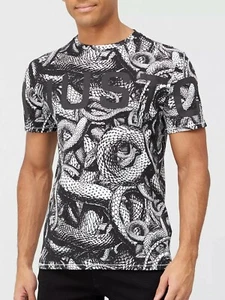 Just Cavalli Men's Snake Print T-Shirt, size S - Picture 1 of 8