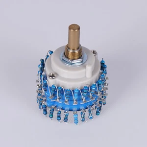 2pole 24step 100K 10K 50K 500K 1M 250K Pot Rotary Switch Attenuator Stereo Log - Picture 1 of 3