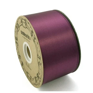 Burgundy Christmas Tree Ribbon Roll - 2" x 50 Yards, Fall, Christmas, Wreath - Picture 1 of 1