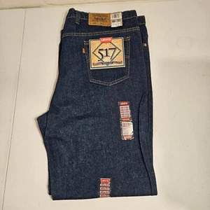 Vintage Herren Levi 517 Bootcut Orange Etikett Hergestellt in den USA Neu Mit Etikett 46x32 - Bild 1 von 13
