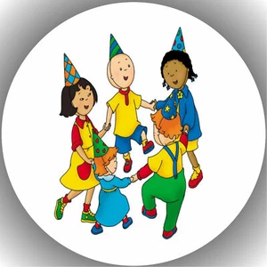 Tortenaufleger Geburtstag Party Tortenbild Fondant - Oblate Caillou  P4 - Bild 1 von 1