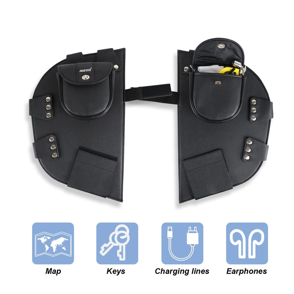 Deflector de viento calentador de piernas inferior para Indian Chief Chieftain Roadmaster negro Foto 1 de 4