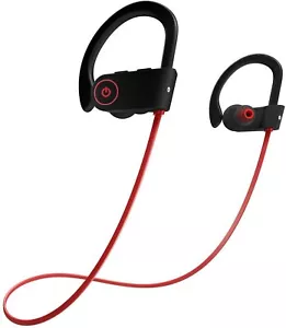 Waterproof Sport Bluetooth Wireless Earphones Noise Cancelling In Ear Headphones - Picture 1 of 3