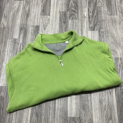 PARADISE COLLECTION 1/4 Zip Collar Green Pullover Knit Sweater Men's Size XXL - Image 1 of 4