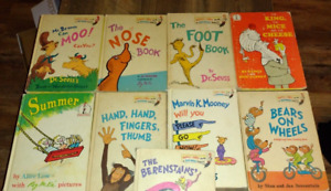Lot of 10 vintage Dr. Seuss books Beginner Readers Marvin K Mooney and more!