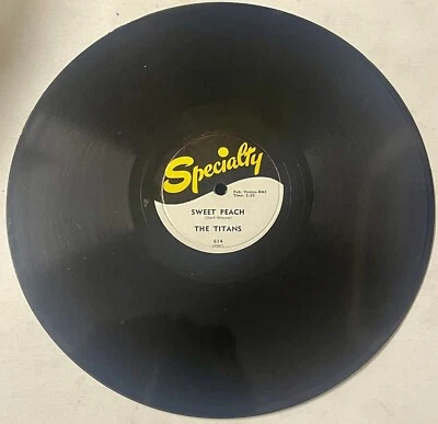 The Titans 1957 DOO WOP 78 Sweet Peach / Free And Easy SPECIALTY 614 Mint- HEAR Foto 1 de 2