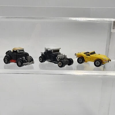 Micro Machines Jaguar T Bucket Roadmaster Opening Doors Lot Of 3 Preowned  - Image 1 of 4