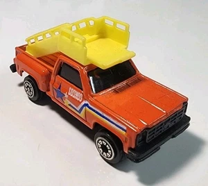 Unbranded Orange Chevy C-10 Stepside Airport Stair Truck 1/64 Diecast Cosmos - Picture 1 of 10