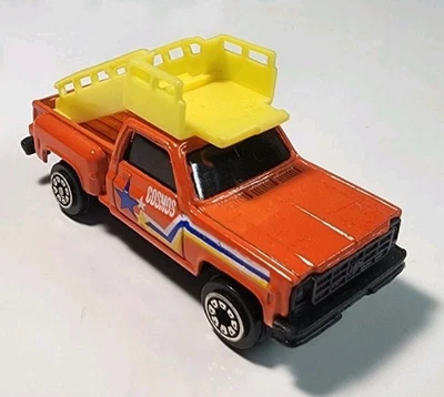 Unbranded Orange Chevy C-10 Stepside Airport Stair Truck 1/64 Diecast Cosmos - Image 1 of 4