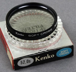 52mm Screw-In Filter KENKO SOFT CROSS SCREEN STAR EFFECT NEW OLD STOCK JAPAN - Picture 1 of 1