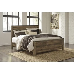 Ashley Furniture Trinell King Panel Bed in Brown - Picture 1 of 2
