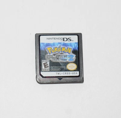 Pokemon Black Version 2 (Nintendo DS, 2012) USA Cart Only - Authentic - Tested - Image 1 of 2