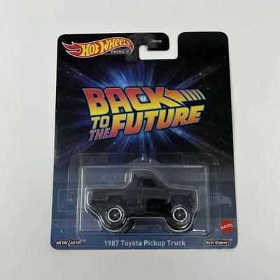 Hot Wheels Back to the Future 1987 Toyota Pickup Truck Toy Black 2022 - Image 1 of 2