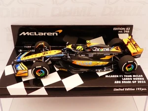 Minichamps 1:43 Lando Norris McLaren MCL60 Abu Dhabi GP F1 2023 NEW 537236604 - Picture 1 of 10