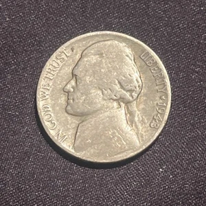 1943 Nickel P Mint Mark - Picture 1 of 2
