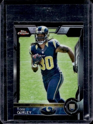 Mini Todd Gurley RC 2015 Topps cromado refractor negro novato #4/15 Rams Foto 1 de 2
