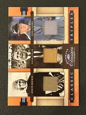 Rockne Stram Landry 2008 Donruss Classics Triple Relic /250 CT-1 - Image 1 of 2