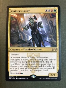 MTG Ziatora's Envoy 232/281 Streets of New Capenna Rare NM (Pack Fresh!) - Picture 1 of 4
