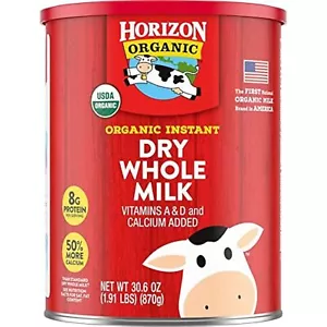 Leche entera seca instantánea orgánica Horizon 30,6 oz. Bote - Imagen 1 de 3