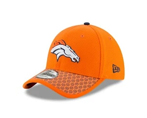 Denver Broncos New Era Sideline 39THIRTY Sombrero Flexible - Naranja - Imagen 1 de 6
